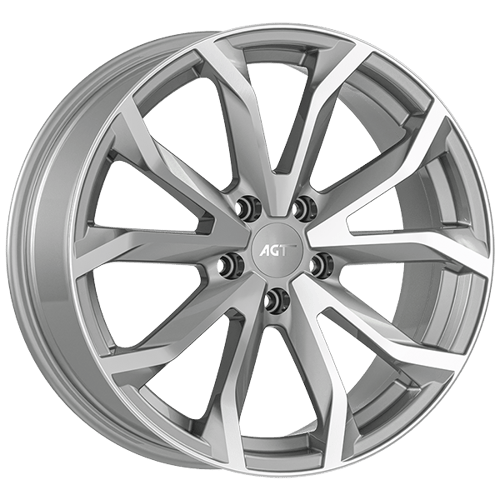 7.0X16" PCD 5X120 AGT Wheels 16034 ET35 65.10 mm Silver Diamond