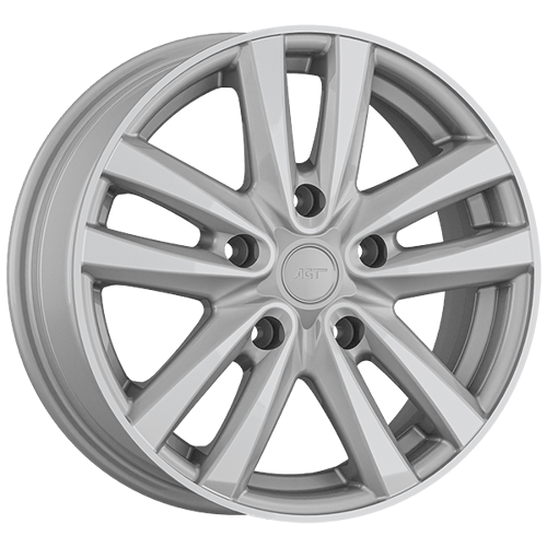 7.0X16" PCD 5X120 AGT Wheels 16039-3 ET35 65.10 mm Silver Diamond