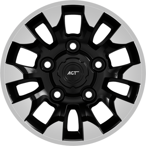 7.0X16" PCD 5X165 AGT Wheels 669 ET13 113.3 mm Black Diamond