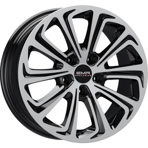 7.0X16" PCD 5X98 EMR Wheels EMR-G690-92 ET35 BLACK DIAMOND 58.1 mm