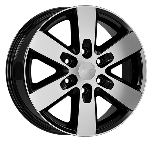 7.0X16" PCD 6X130 AGT Wheels 617  ET45 84.1 mm Black Diamond