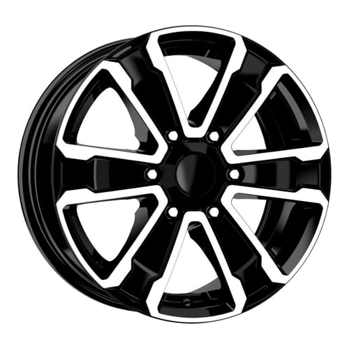 7.0X16" PCD 6X130 Kormetal 1266 ET45  84.1 mm BLACK DIAMOND