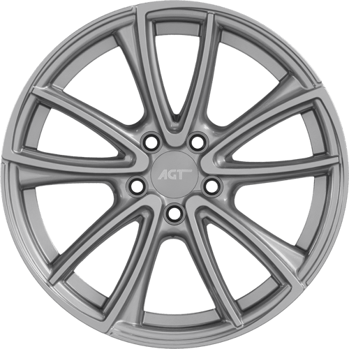 7.0X16" PCD5X105 AGT Wheels 16074 ET25 Full Silver 56.6 mm