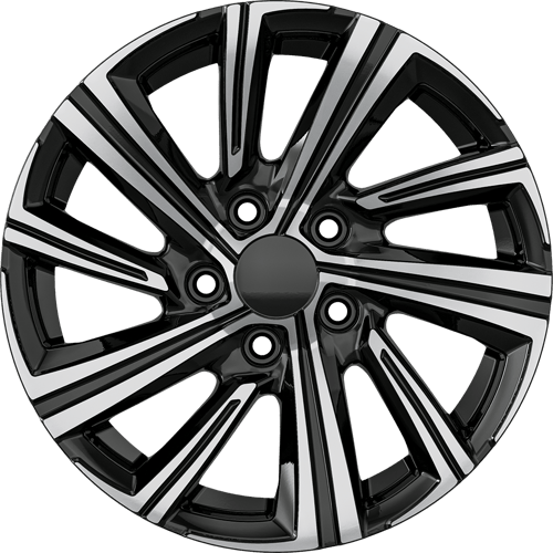 7.0X16" PCD5X114 AGT Wheels 16237 ET35 Black Diamond 60.1 mm