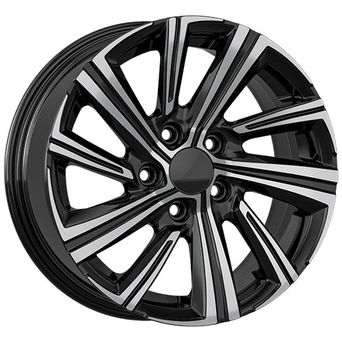 7.0X16" PCD5X114 AGT Wheels 16237 ET35 Black Diamond 60.1 mm