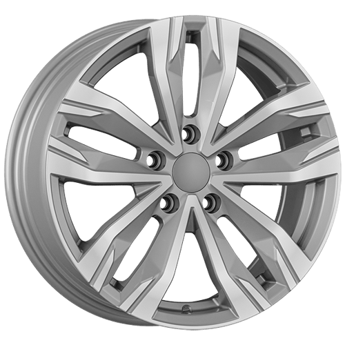 7.0X17" PCD 4X100 AGT Wheels 17276 ET37 67.10 mm  Silver Diamond