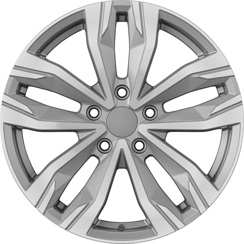 7.0X17" PCD 4X100 AGT Wheels 17276 ET37 67.10 mm  Silver Diamond