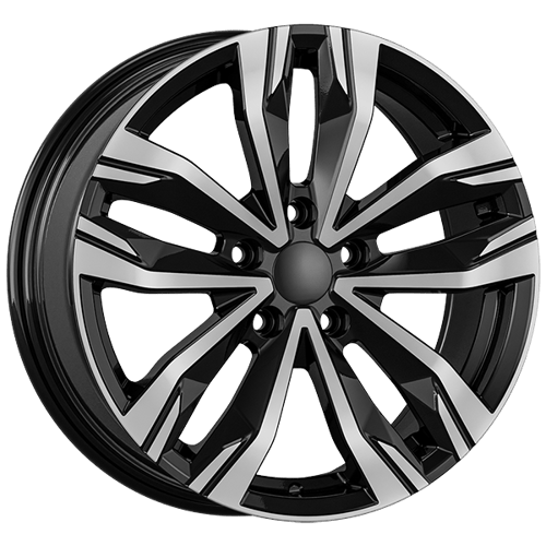 7.0X17" PCD 4X100 AGT Wheels 17276 ET40 67.10 mm Gloss Black Diamond