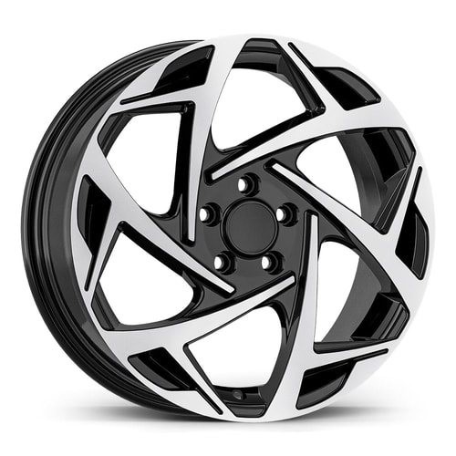 7.0X17" PCD 4X100 AGT Wheels 17290 ET35 67.10 mm Gloss Black Diamond