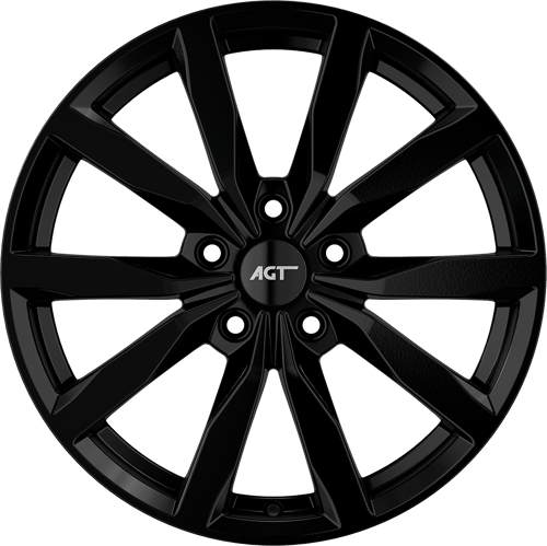 7.0X17" PCD 5X100 AGT Wheels 17261 ET40 57.10 mm Black