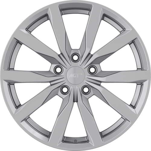 7.0X17" PCD 5X100 AGT Wheels 17261 ET40 57.10 mm Full Silver