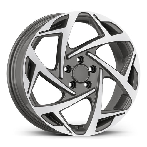 7.0X17" PCD 5X100 AGT Wheels 17290 ET45 57.10 mm Titan Diamond