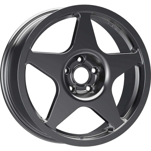 7.0X17" PCD 5X100 EMR Wheels EMR-DY1327-34 ET35 Hyper Black 73.1 mm