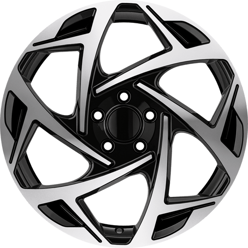 7.0X17" PCD 5X105 AGT Wheels 17290 ET40 56.60 mm Gloss Black Diamond