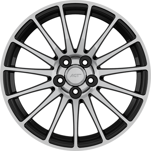 7.0X17" PCD 5X108 AGT Wheels 02043 67.10 mm Black Diamond