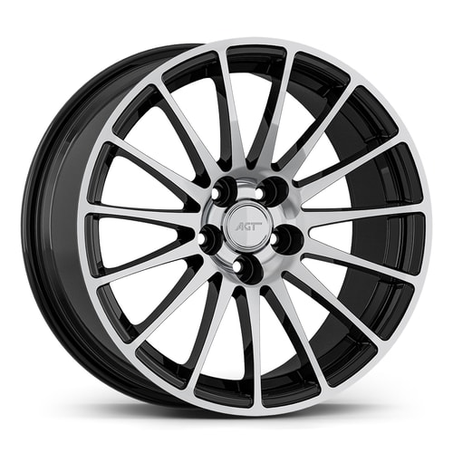 7.0X17" PCD 5X108 AGT Wheels 02043 67.10 mm Black Diamond