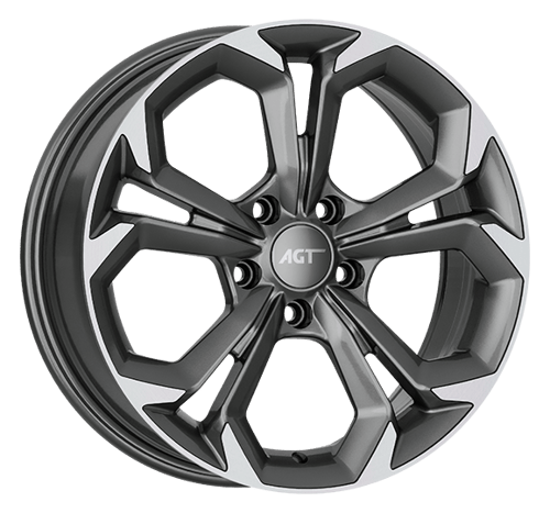 7.0X17" PCD 5X108 AGT Wheels 17262 RS-02 ET40 67.1 mm TITAN DIAMOND