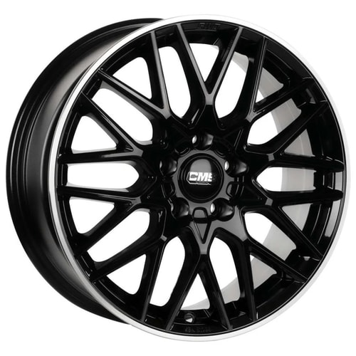 7.0X17" PCD 5X112 CMS 1062 ET40 66.50 mm Diamond Rim Black Gloss