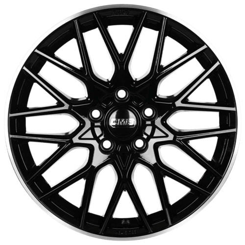 7.0X17" PCD 5X112 CMS 1062 ET40 66.50 mm Diamond Rim Black Gloss