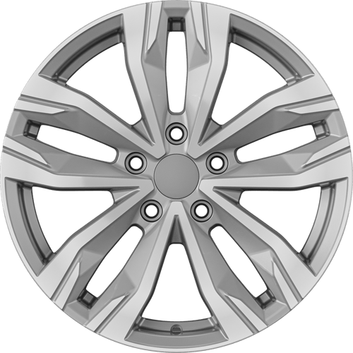7.0X17" PCD 5X114 AGT Wheels 17276 ET40 66.10 mm Silver Diamond