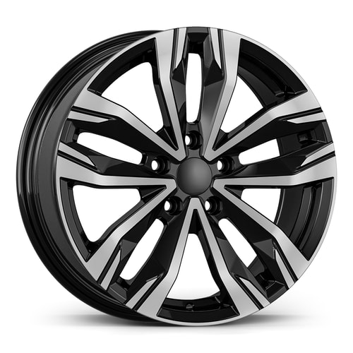 7.0X17" PCD 5X114 AGT Wheels 17276 ET42 66.10 mm Gloss Black Diamond