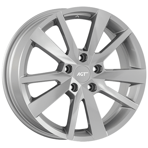 7.0X17" PCD5X114 AGT Wheels 17133 ET48 Full Silver 67.1 mm
