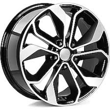7.5X17" PCD 4X100 EMR Wheels W7702-04 ET40 67.10 mm Deep Black Diamond Gloss