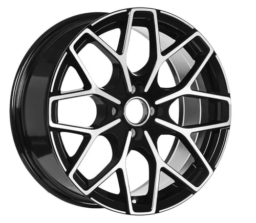 7.5X17" PCD 4X100 Sonic S1038 ET35 73.10 mm Deep Black Diamond