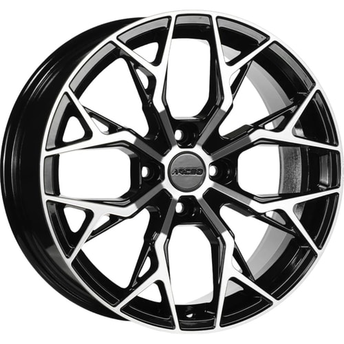 7.5X17" PCD 4X108 Arceo Wheels ARC-M01-20 ET35 BLACK DIAMOND 63.4 mm
