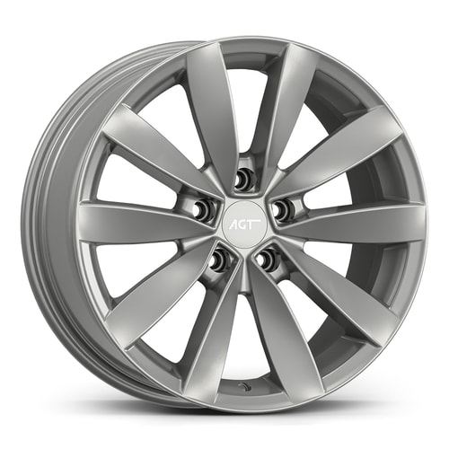7.5X17" PCD 5X100 AGT Wheels 17271 ET35 67.10 mm Full Silver