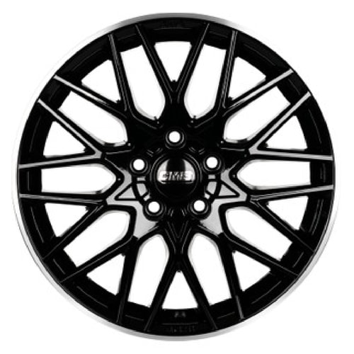 7.5X17" PCD 5X100 Arceo Wheels 17141 BLACK DIAMOND VALENCIA ET35 73.1 mm