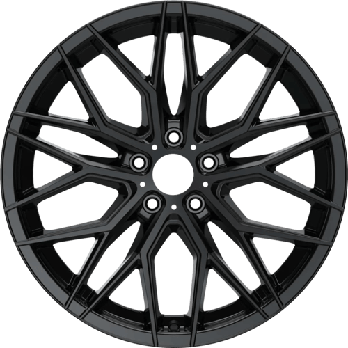 7.5X17" PCD 5X100 Arceo Wheels 17141 BLACK VALENCIA ET35 73.1 mm
