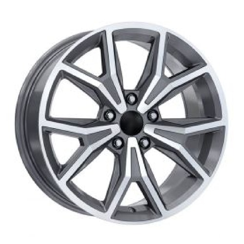 7.5X17" PCD 5X100 Kormetal DY1407 BLACK DIAMOND ET35 57.1 mm