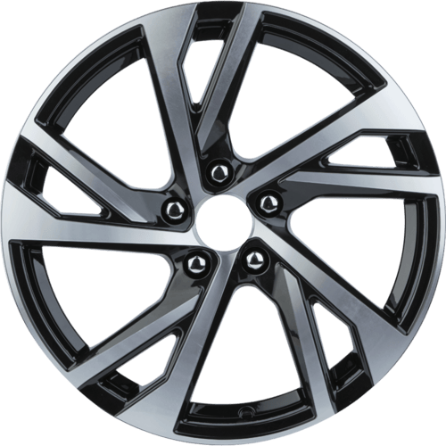 7.5X17" PCD 5X112 AGT Wheels 17088  ET40 67.10 mm Black Diamond