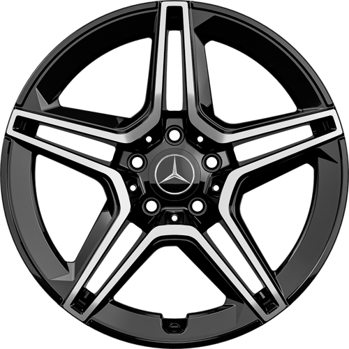 7.5X17" PCD 5X112 AGT Wheels 17273 ET42 66.60 mm Gloss Black Diamond