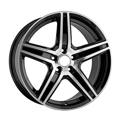 7.5X17" PCD 5X112 AGT Wheels 738  ET35 72.6 mm Black Diamond