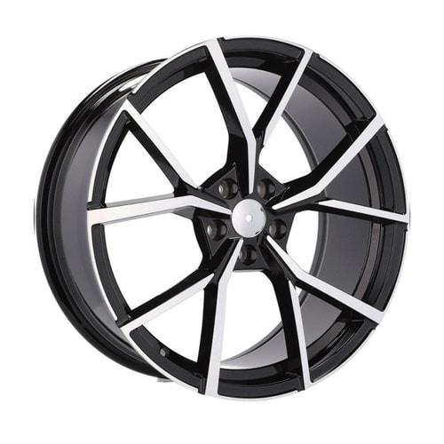 7.5X17" PCD 5X112 BK 5801 BLACK MACHINE ET45 57.1 mm