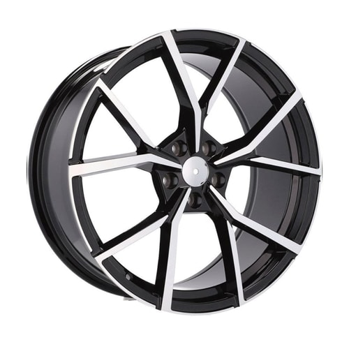 7.5X17" PCD 5X112 BK 5801 BLACK MACHINE ET45 57.1 mm