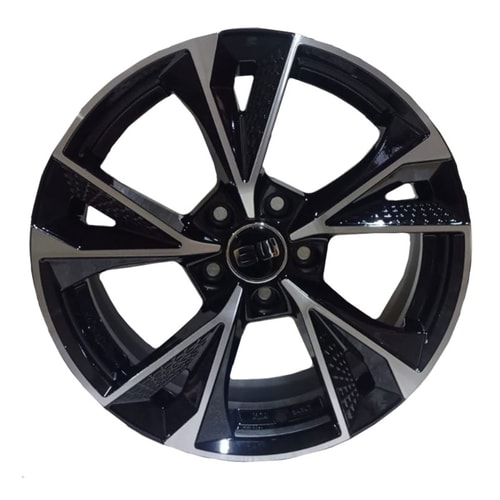 7.5X17" PCD 5X112 Elit Jant 281 BLACK LIP POLISH ET36 66.45 mm