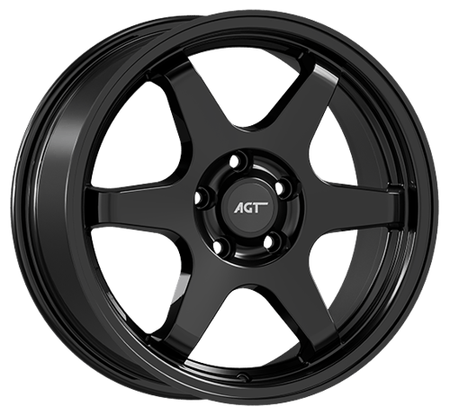 7.5X17" PCD 5X114 AGT Wheels 737  ET42 72.60 mm Gloss Black
