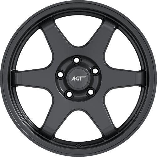7.5X17" PCD 5X114 AGT Wheels 737 Scorpion ET40 72.60 mm Hyper Black