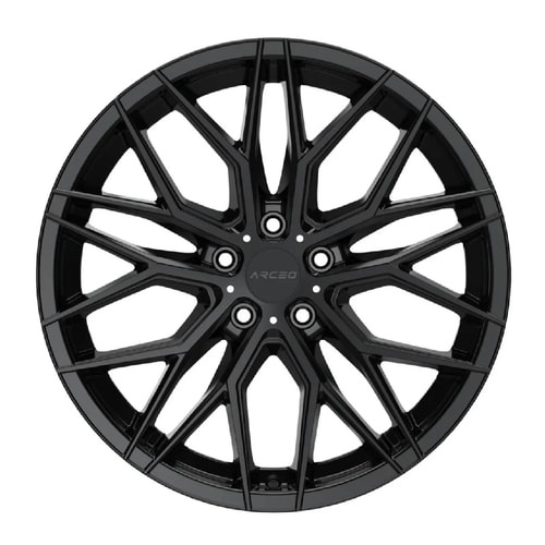 7.5X17" PCD 5X114 Arceo Wheels  17141 ET35 73.1 mm BLACK DIAMON VALENCIA