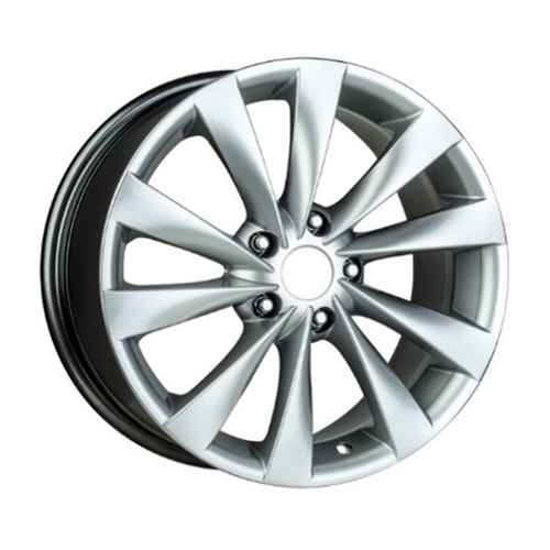 7.5X17" PCD 5X114 FD Wheels 731-3 BLACK FULL SILVER ET40 67.1 mm