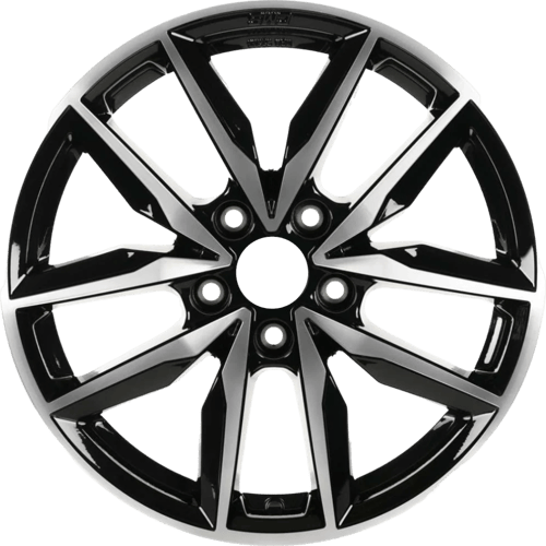 7.5X18" PCD 5X100 CMS CMS-1128-04 ET40 Diamond Black Gloss 57.1 mm