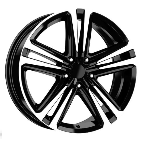 7.5X18" PCD 5X112 EMR Wheels EMR-DY-538-02 BLACK DIAMOND ET45 57.1 mm