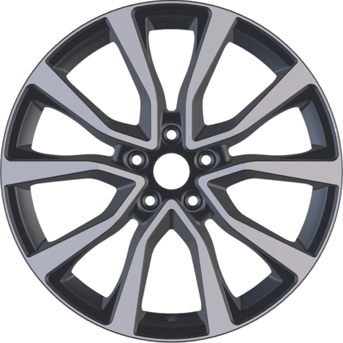 7.5X19" PCD 5X114 AGT Wheels 1209 ET35 60.10 mm Gun Metal