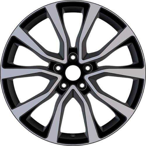 7.5X19" PCD 5X114 AGT Wheels 1209  ET40 60.10 mm Black Diamond