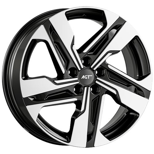 7.5X19" PCD 5X114 FD Wheels 19204 EV01 ET49.5 67.1 mm Black Diamond