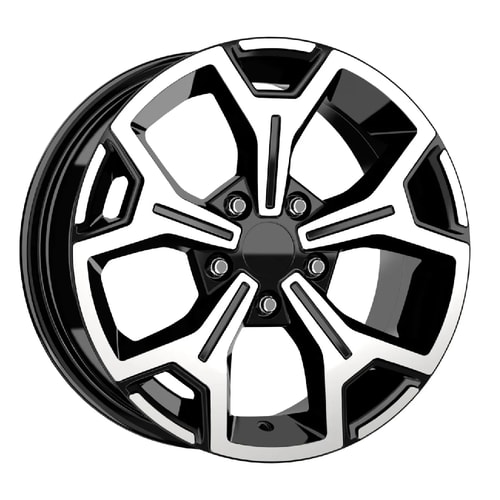 7.5X17" PCD 4x100 STW Wheels 702 Black Diamond ET45 67.1 mm
