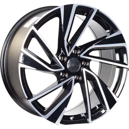 8.0X18" PCD 5X100 EMR Wheels EMR-DY728-05 ET40 BLACK DIAMOND 57.1 mm